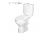 Kompakt WC Cersanit Arteco CleanOn, bezkołnierzowa Becken, 66,5x36cm, duroplastowa WC-Sitz mit Softclosing, Abfluss poziomy, doprowadzenie wody z dołu, weiß