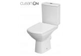 Kompakt WC Cersanit Carina CleanOn, 64,5x35,5cm, Becken bezkołnierzowa, Sitz duroplastowa mit Softclosing, Abfluss poziomy, weiß