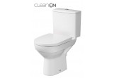 Kompakt WC Cersanit City CleanOn, 67x37,5cm, Becken bezkołnierzowa, Sitz duroplastowa mit Softclosing, Abfluss poziomy, doprowadzenie wody od boku, weiß