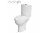 Kompakt WC Cersanit Parva CleanOn, 61x35cm, Becken bezkołnierzowa, Sitz duroplastowa mit Softclosing, Abfluss poziomy, doprowadzenie wody od boku, weiß