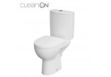 Kompakt WC Cersanit Parva, 59,5x36cm, Sitz duroplastowa mit Softclosing, Abfluss pionowy, doprowadzenie wody od boku, weiß