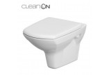 Becken zawieszana Cersanit Arteco CleanOn, bezkołnierzowa, abgerundet, 52,8x35,5cm, duroplastowa WC-Sitz mit Softclosing, weiß