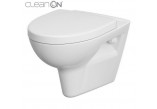 Becken zawieszana Cersanit Parva CleanOn, abgerundet, 51x34,5cm, duroplastowa WC-Sitz mit Softclosing, weiß