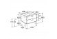 Zestaw łazienkowy 80 Roca Victoria Basic (umywalka 80x45cm + szafka pod umywalkę 78,5x56,5x45 cm z 2 szufladami) - biały- sanitbuy.pl