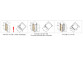 Schwingtür Huppe Design pure Viereck, 800mm, uniwersalne, Anti-Plaque, profil Chrom eloxal