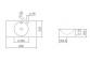 Wandwaschtisch Alape Scopio IC-Series, quadratisch, 325x325mm, z Überlauf, Hahnloch, WT.IC325H, weiß