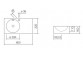 Wandwaschtisch Alape Scopio IC-Series, rechteckig, 600x325mm, z Überlauf, Hahnloch, WT.IC600H, weiß