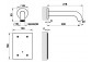 Elektronisch Waschtischarmatur Gessi Flessa, zur Wandmontage, Auslauf 146mm, gebürsteter Stahl