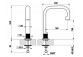 Auslauf Waschtisch- Gessi Inciso, stehend, 140mm, Chrom