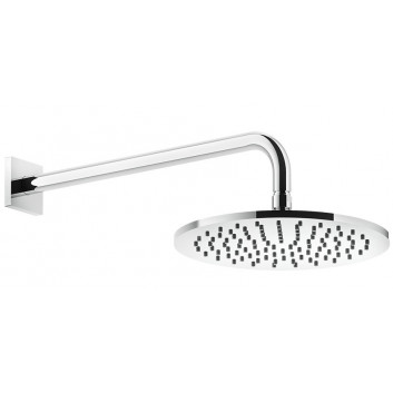 Kopfbrause Gessi Rilievo, quadratisch, 250x250mm, Arm Wand- 389mm, Chrom