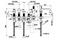 Wannenarmatur mit 5 anschlüssen Gessi Inciso, montaż na półce, Dusch-Set, Chrom
