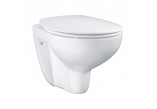 Wand-wc Grohe Bau Ceramic, 53x37cm, bez kołnierza, mit WC-Sitz mit Softclosing, alpenweiß