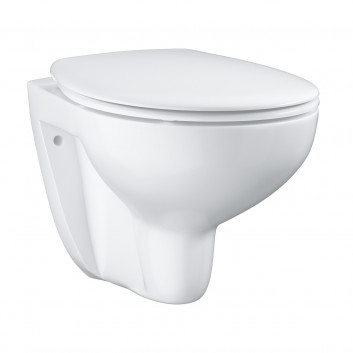 Wand-wc Grohe Bau Ceramic, 53x37cm, bez kołnierza, mit WC-Sitz mit Softclosing, alpenweiß