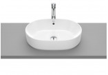 Becken abgehängt WC Roca Debba Rimless Square, 54x35,5cm, bez kołnierza, mit WC-Sitz mit Softclosing Supralit, weiß