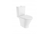 Becken abgehängt WC Roca Gap Rimless Round, 54x35,5cm, bez kołnierza, mit WC-Sitz mit Softclosing slim duroplast, weiß