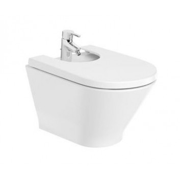 Becken für kompakt-wc WC Roca Gap Rimless Round, 65,5x37cm, zur Wandmontage, bez kołnierza, Abfluss doppelt, weiß
