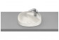 Aufsatzwaschtisch Roca Beyond, 59x46cm, Finceramic, ohne Überlauf, powłoka Maxi Clean, weiß