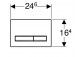 Betätigungstaste uruchamiający Geberit Sigma 50, do spłukiwania dwudzielnego, schwarz