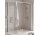 Duschkabine Walk-In Novellini Kaudra H+H Frame, 120x70cm, rechte Version, mit Halter Handtuch-, weißes Profil matt