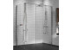 Duschkabine Walk-In Novellini Kaudra H+H Frame, 180x100cm, rechte Version, mit Halter Handtuch-, weißes Profil matt
