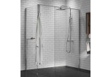 Duschkabine Walk-In Novellini Kaudra H+H Frame, 180x100cm, rechte Version, mit Halter Handtuch-, weißes Profil matt
