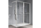 Duschwand Walk-In Novellini Kaudra HWZ2 Frame, 180x200cm, rechte Version, mit Halter Handtuch- i półką, weißes Profil matt
