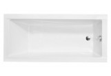 Badewanne rechteckig Besco Modern Slim, 150x70cm, Acryl-, weiß
