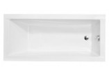 Badewanne rechteckig Besco Modern Slim, 170x70cm, Acryl-, weiß