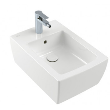 Bidet hängend Villeroy&Boch Momento 2.0, 56x37,5cm, rechteckig, z Überlauf, Weiss Alpin