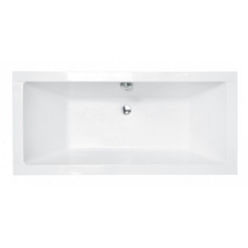 Badewanne rechteckig Besco Modern Slim, 140x70cm, Acryl-, weiß