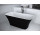 Badewanne freistehend Besco Assos B&W, 160x70cm, schwarz/weiß