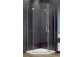 Duschkabine kwadrotowa Besco Modern 185, 90x90cm, Glas transparent, profil Chrom