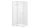 Duschkabine rechteckig Besco Pixa, 120x90cm, rechts, Glas transparent, profil Chrom