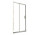 Tür Dusch- für die Nische Besco Actis, 100x195cm, Schiebe-, Glas transparent, profil Chrom