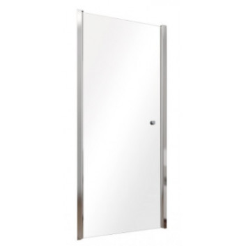 Tür Dusch- für die Nische Besco Duo Slide, 140x195cm, Schiebe-, Glas transparent, profil Chrom