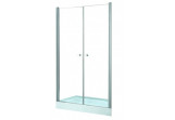 Tür Dusch- für die Nische Besco Sinco Duo, 80x195cm, Pendel-, doppel, Glas transparent, profil Chrom