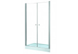 Tür Dusch- für die Nische Besco Sinco Duo, 80x195cm, Pendel-, doppel, Glas transparent, profil Chrom