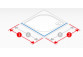 Kabine rechteckig Sanswiss TOP-LINE S TLS G+D, 100x80cm, dłuższa rechts strona, Glas transparent, profil schwarz