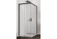 Kabine rechteckig Sanswiss TOP-LINE S TLS G+D, 100x80cm, dłuższa rechts strona, Glas transparent, profil schwarz