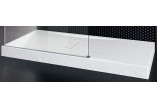 Duschwanne rechteckig Novellini Custom Touch, 120x70cm, montaż auf dem Boden, Höhe 12cm, Acryl, weiß matt