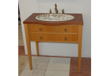 Schrank retro Unterbau- 86,5 x 55 x 88 cm - okleina naturalna dębowa