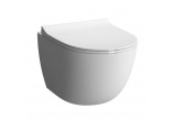 Becken WC abgehängt Vitra Sento, 54x36,6cm, bezrantowa, weiß
