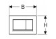 Betätigungstaste uruchamiający Geberit Sigma 30, do spłukiwania dwudzielnego, schwarz matt