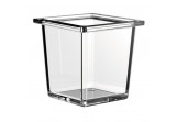 Zahnputzbecher szklany Emco Liaison, quadratisch, 97,5x97,5mm