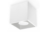 Plafon Sollux Ligthing Quad 1, 10cm, quadratisch, GU10 1x40W, weiß
