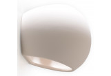 Wandleuchte Keramik Sollux Ligthing Globe, 14,5cm, E27 1x60W, weiß