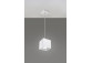 Lampa hängend Sollux Ligthing Quad 1, 10cm, quadratisch, GU10 1x40W, szara