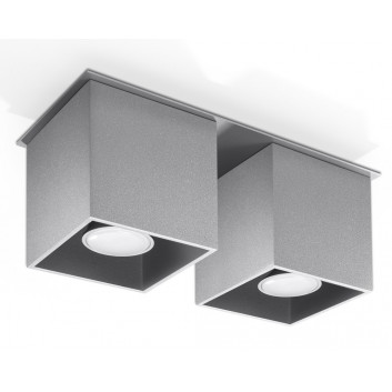 Plafon doppelt Sollux Ligthing Quad 2, 26cm, GU10 2x40W, schwarz