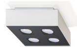 Plafon Sollux Ligthing Mono 3, 34x14cm, rechteckig, GU10 3x40W, weiß/schwarz