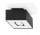 Plafon Sollux Ligthing Mono 1, 14cm, quadratisch GU10 1x40W, schwarz